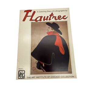 Henri De Toulouse-Lautrec Adult Coloring Book 1979 Art Institute of Chicago